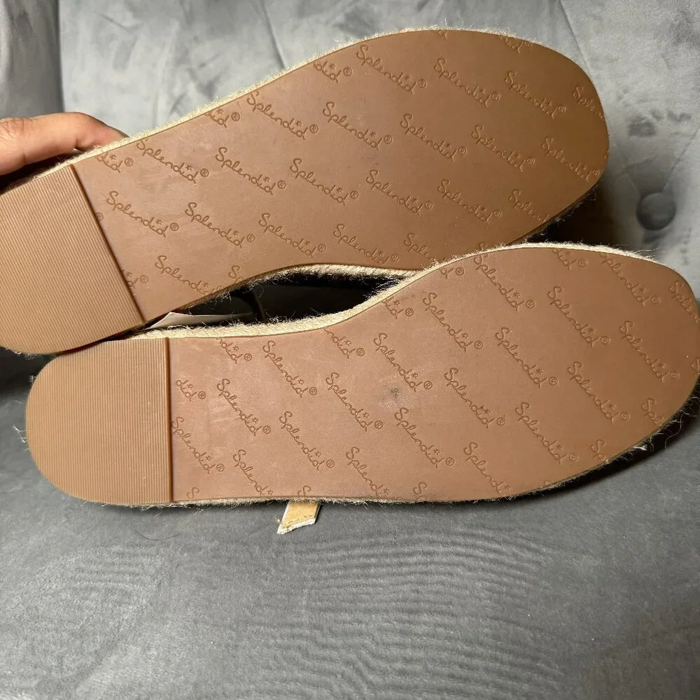 Splendid Platform Espadrilles Sandal Size 8M Seward Sandal in Light Grey‎ nwot